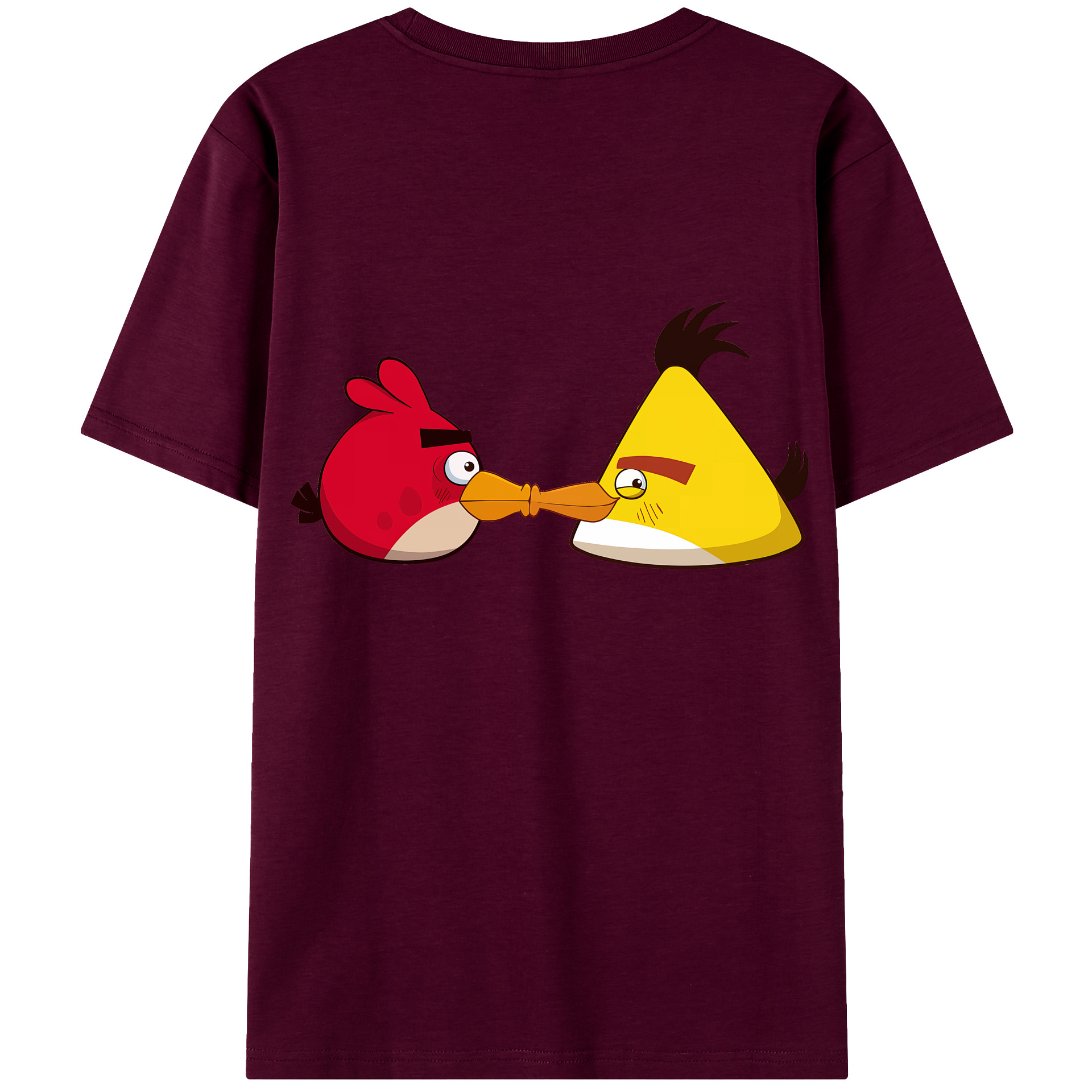 （画像用） Angry Birds アングリーバード レディース半袖Tシャツ(バックプリント)
